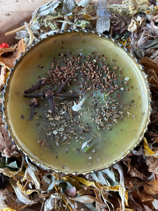 🕯️ Flame of Fortune: De Manifestatiekaars van Welvaart & Vitaliteit